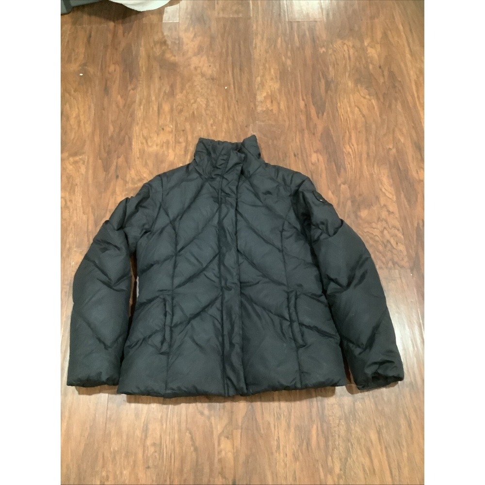 Tommy Hilfiger Down Puffer Jacket Womens Medium Black Vintage Y2K
